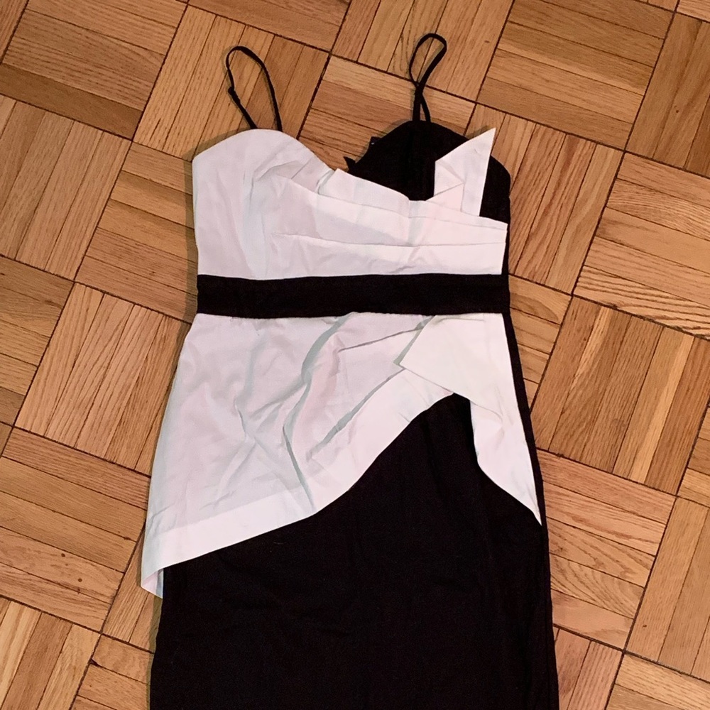 NWT TFNC London black and white dress